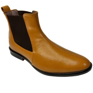 Men's Leather Chelsea Boots (Tan)