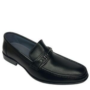 Men Slip-on Genuine Leather Loafers (Black)